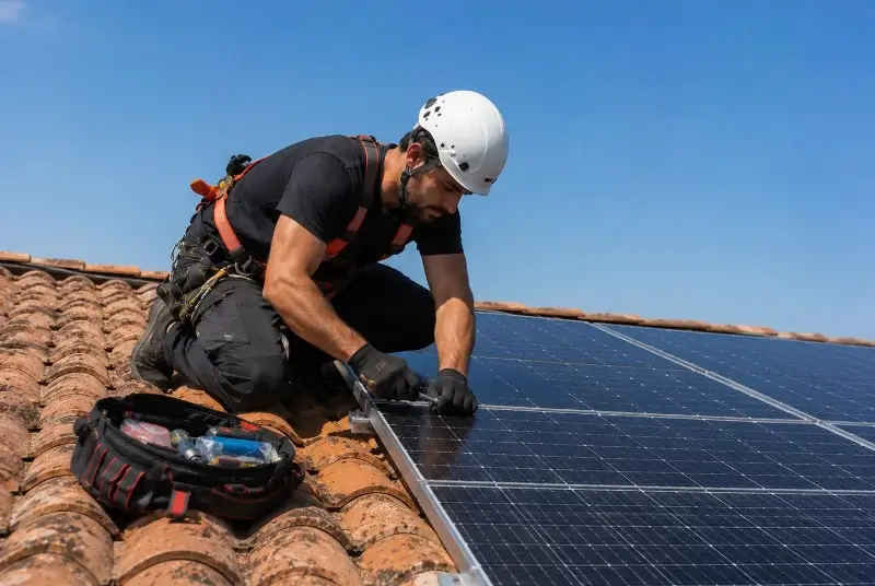 Maintenance et monitoring de panneaux solaires à Hyères